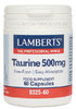 Taurina 500 mg. Forma libre. Aminoácido no esencial