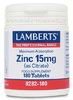 Zinc 15 mg como Citrato con mayor absorción y 180 tabletas