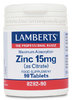 Zinc 15 mg como Citrato con mayor absorción y 90 tabletas