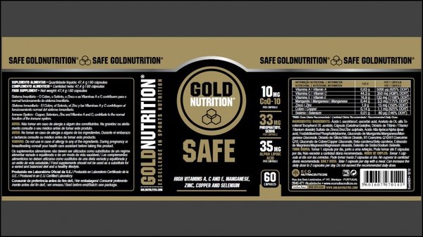 SAFE GOLDNUTRITION 60 CAPS