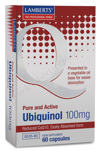 UBIQUINOL 100 mg ES LA FORMA ACTIVA REDUCIDA DE LA COENZIMA Q10