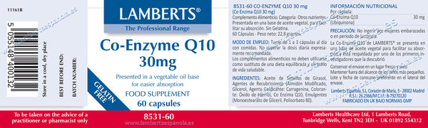 CO-ENZIMA Q10 30 mg.