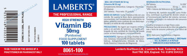 VITAMINA B6 O PIRIDOXINA 50 mg