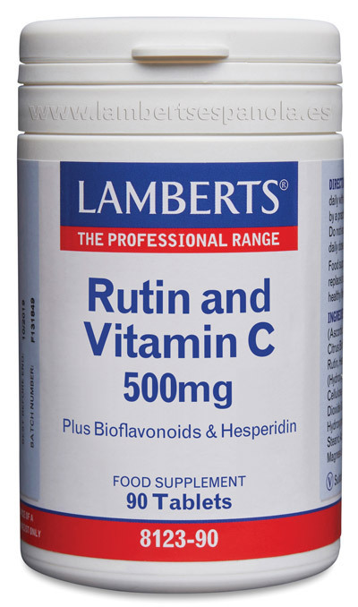 RUTINA Y VITAMINA C 500 mg CON BIOFLAVONOIDES Y HESPERINA
