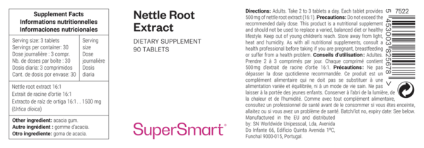 NETTLE ROOT EXTRACT 500 mg