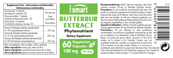 BUTTERBUR EXTRACT 50 mg