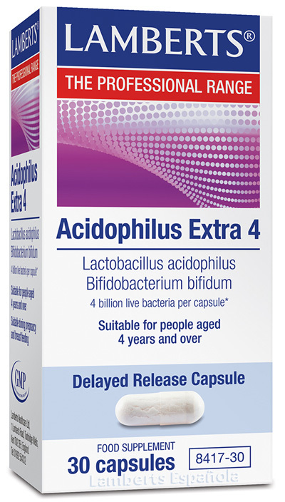 ACIDOPHILUS EXTRA 4 30 CAPS. 4000 MILLONES DE BACTERIAS AMIGAS