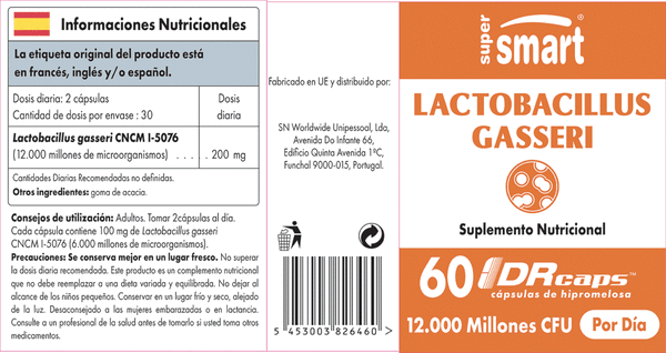 LACTOBACILLUS GASSERI 60 CAPS.