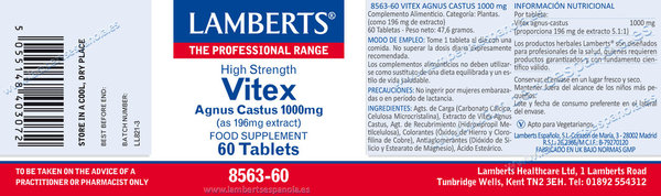 VITEX AGNUS CASTUS 1000 mg 60 CAPS