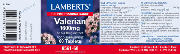 VALERIANA 1.600 mg 60 TAB.