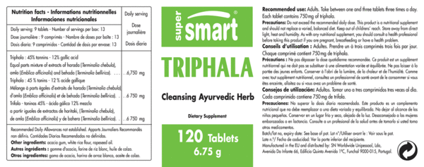 TRIPHALA INTERNAL CLEANSER 750 mg