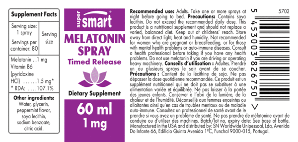 MELATONIN SPRAY 1 mg SMART