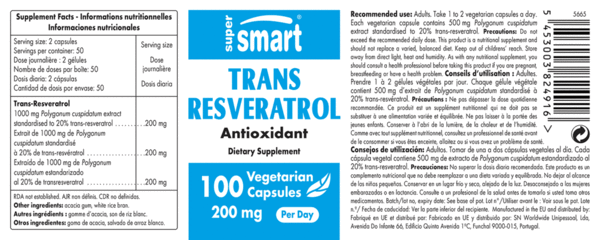 TRANS-RESVERATROL 100 mg