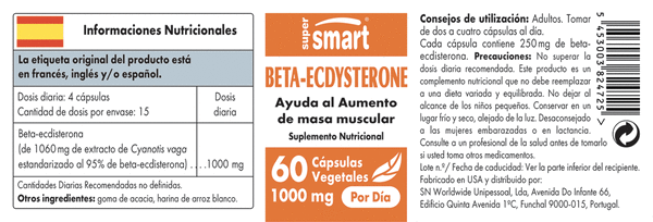 BETA-ECDYSTERONE 265 mg
