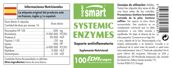 SYSTEMIC ENZYMES SUPER SMART