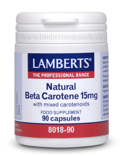 BETA CAROTENO NATURAL 15 mg.
