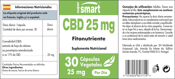 40% DTO CBD 25 mg (CAD 31/05/2024)